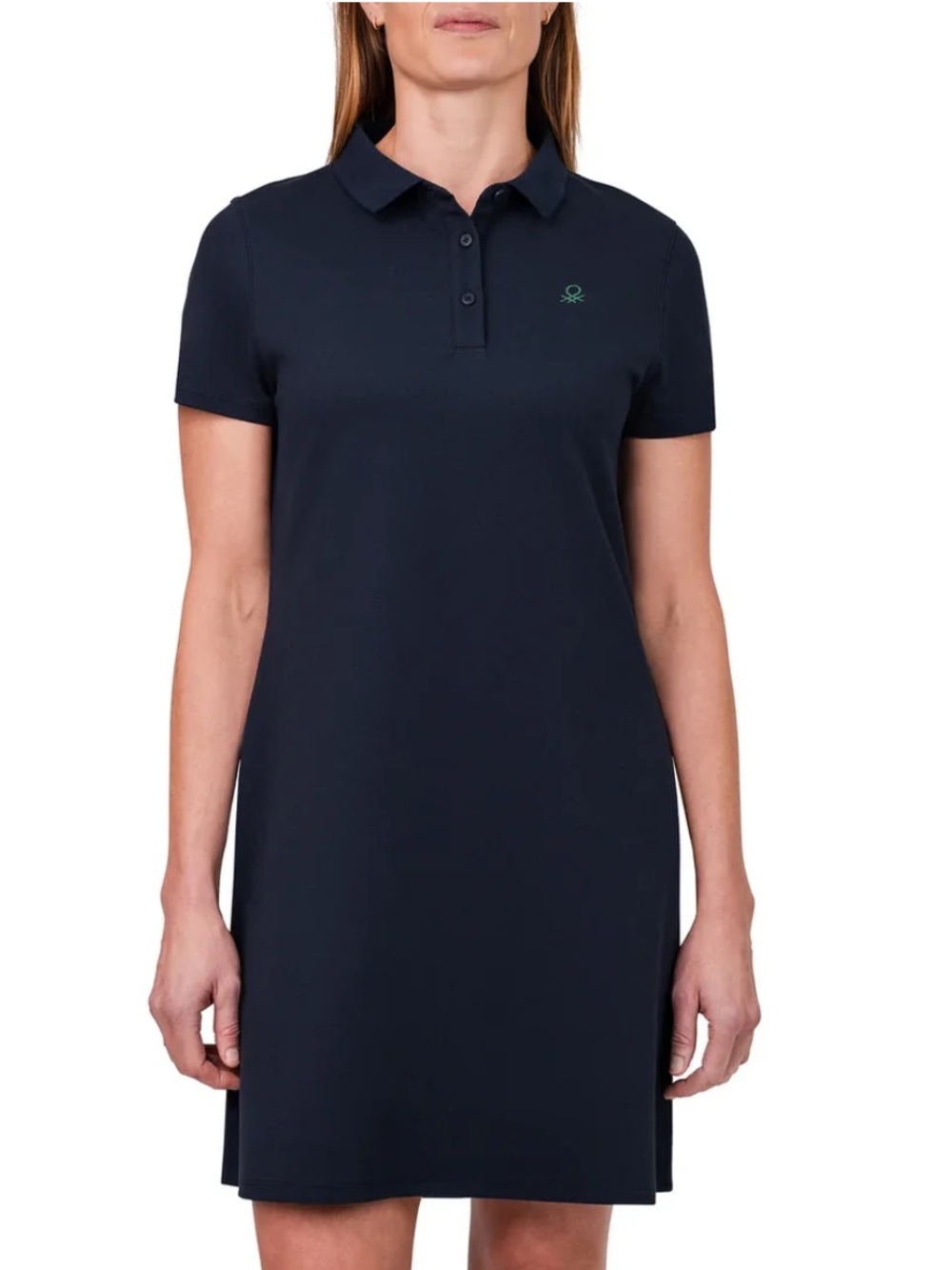 United Colors of Benetton Short-sleeve polo dress Navy Blue